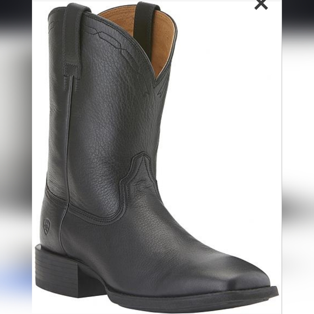 Ariat Men's Black Leather Western Equestrian Boots Size 11D MPN 10015291